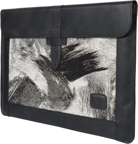 Vista 2 de Londo Funda de cuero de grano superior para MacBook Bolso para laptop para MacBook Pro y MacBook Air 14 Pulgadas - 13 Pulgadas