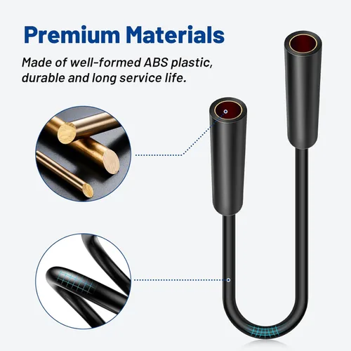 Vista 6 de Anina Adaptador de antena de radio de coche hembra a hembra Conector aéreo universal Cable de extensión de antena de radio