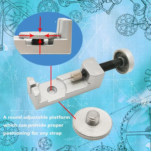 Vista 3 de Sdanart Kit de herramientas de extracción de eslabones de reloj, herramienta de extracción de pines de reloj con 10 pines adicionales para removedor