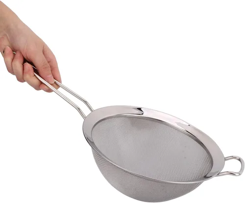 Vista 7 de Tyenaza Stainless Steel Fine Mesh Oil Strainer Flour Colander Sieve Sifter Filter Kitchen Tool