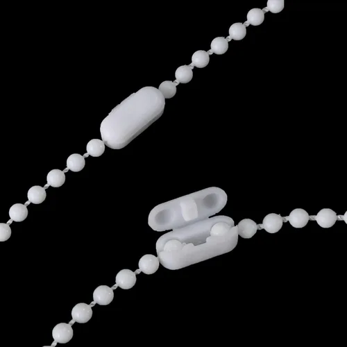 Vista 5 de MEETOOT Blinds Pull Bead Chain Repairer Kit 10 Meter 10.94 Yards Plastic Roller Blind Roman Vertical Shade Beaded Chain Pull Cord Window Curtain