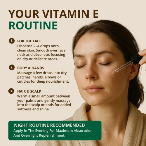 Vista 3 de Aceite de vitamina E - 100% puro y natural, 42,900 UI. Repara la piel seca y dañada por cirugía y acné, manchas de la edad y arrugas. Aumenta