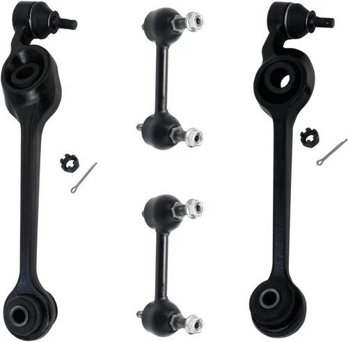 Vista 45 de Detroit Axle - Kit de suspensión frontal de 4 piezas para Chevrolet Aveo5 Aveo Pontiac G3 Wave Wave5 Suzuki Swift+, 2 brazos de control inferiores