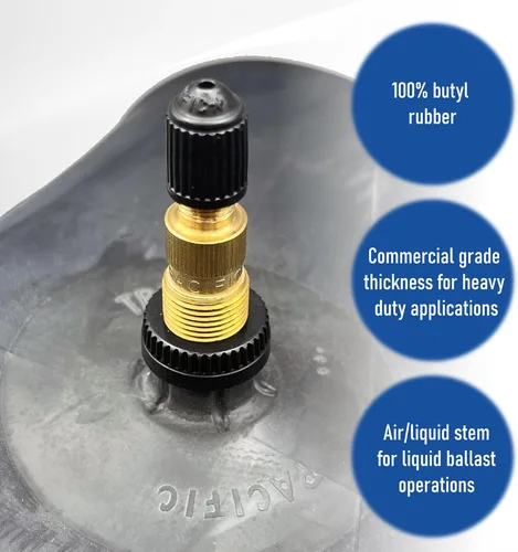 Vista 4 de Tractor de goma Trans Americano/Tubo interno de implementación con vástago de válvula TR-218A (13.6R-24/14.9R-24)