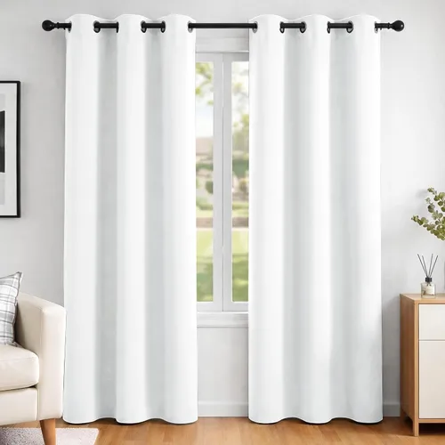 38"W x 84"L (Pack of 2) · 2-Blanco puro