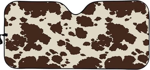 Vista 16 de FUSURIRE American Flag Eagle Print Windshield Sunshade for Car Universal Front Window Visor Cover Block Sun and Heat Summer Berry Women's Car