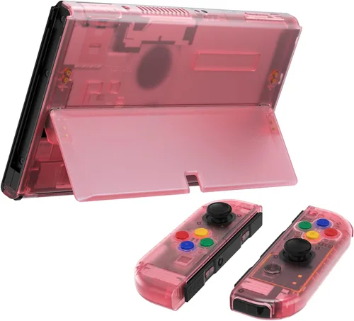 Vista 7 de eXtremeRate Juego completo personalizado de carcasa para Nintendo Switch OLED, placa trasera de repuesto para consola de bricolaje, carcasa
