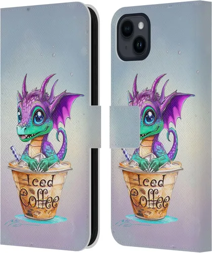 Vista 316 de Head Case Designs Officially Licensed Ruth Thompson Boba Tea Cup O Dragons Leather Wallet Case Compatible with Apple iPhone 7 Plus / 8 Plus