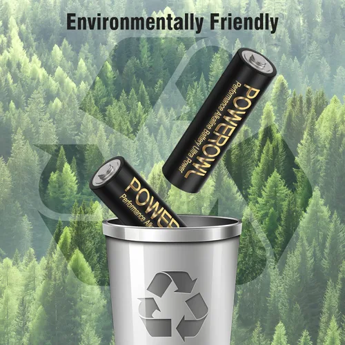 Vista 6 de POWEROWL Paquete de 48 pilas alcalinas AA de alta capacidad, batería doble A de larga duración de 1.5 V, vida útil de 10 años