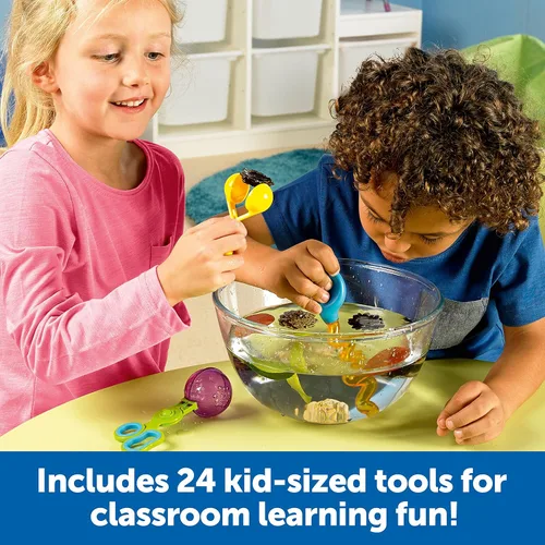 Vista 5 de Learning Resources Helping Hands - Juego de herramientas motoras finas para el aula, 24 piezas, a partir de 3 años, habilidades motoras finas