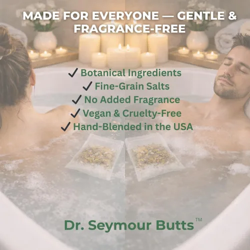 Vista 5 de Remojar soporte de baño para hemorroides y sentado, 5 sobres precargados (1.76 oz cada uno) Sales de Epsom y del Mar Muerto con caléndula