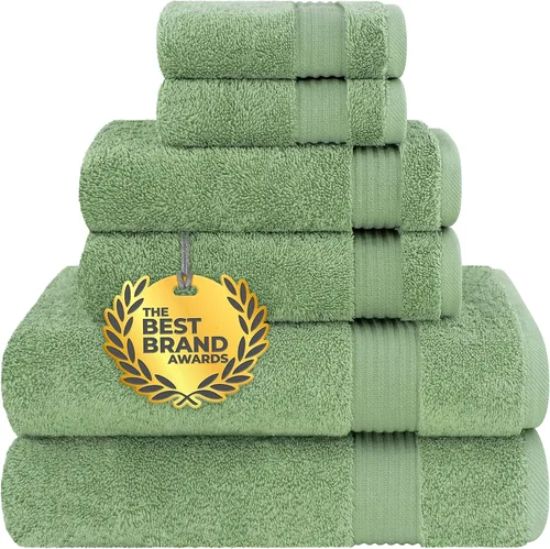Vista 498 de Cotton Paradise 100% Cotton Turkish Washcloth Set for Bathroom, 4 Piece Soft Absorbent Small Hand Face Towels Wash Rags, Lilac
