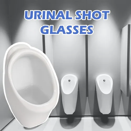 Vista 4 de Extguds Vasos de Chupito Divertidos con Forma de Orinal: Regalos Novedosos y Divertidos de Elefante Blanco para Intercambio de Fiesta Yankee