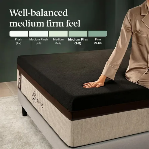 Vista 5 de Zinus Lumbar+ Colchón de espuma viscoelástica prémium de 14 pulgadas, tamaño Queen, soporte lumbar, alivio de presión específico, gel refrescante