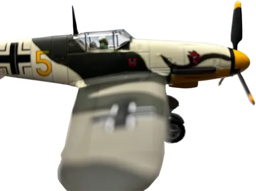 Vista 5 de 1/72 Escala WWII Alemán Messerschmitt BF109 Metal Fighter Modelo Militar Modelo Diecast Plane Modelo Regalo Ornamento Colección