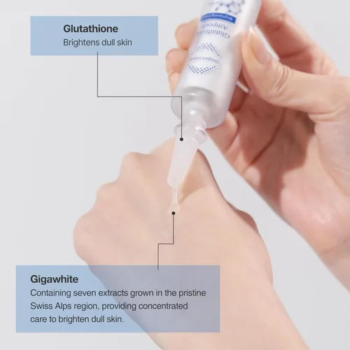 Vista 2 de Ampolla de glutatión – Suero antioxidante con glutatión, niacinamida y ácido hialurónico para piel opaca y desigual (0.2 fl oz x 6ea)