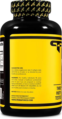 Vista 4 de Suplemento PrimaForce Max CLA Ayuda a la pérdida de grasaaumenta la masa magramejora la oxidación de la grasa