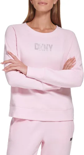 Vista 6 de DKNY Cuello redondo con logotipo de diamantes de imitación