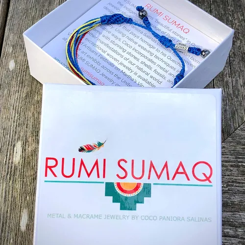 Vista 2 de Rumi Sumaq Pulsera de concientización para hombres, mujeres y niños – Pulsera de apoyo tejida ajustable anudada a mano – Pulsera de conciencia sutil