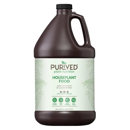 Purived Fertilizante líquido multiusos para plantas de 1 galón, hace 320 galones, para plantas de interior, totalmente natural, seguro para agua