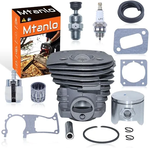 para Husqvarna 340 345 346XP 350 351 353 para motosierras, kit de pistón de cilindro de 1.732 in, 503869971, 503 89 44-01, 503 86 25-01