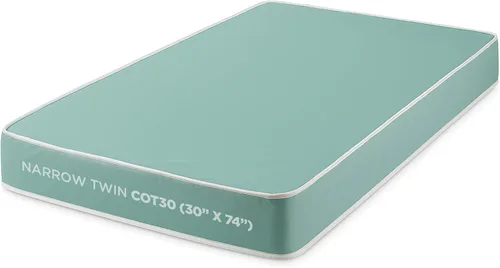 Vista 8 de Colchón de espuma con funda de vinilo resistente al agua (individual, 5 pulgadas)