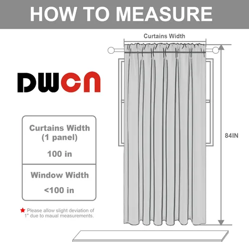 Vista 7 de DWCN Cortinas para puerta corrediza de patio - Cortinas extra anchas para puerta de vidrio, panel de cortina divisora de habitación con privacidad
