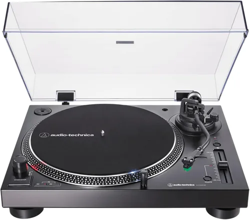 Audio-Technica AT-LP120XBT-USB-BK - Tocadiscos inalámbricos de accionamiento directo (analógico, inalámbrico y USB), totalmente manual, 3