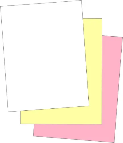 Vista 4 de Papel de color "liso" con combinación (no autocopiativo) para impresoras láser y de inyección de tinta (paquete de 500 hojas, 2 partes)