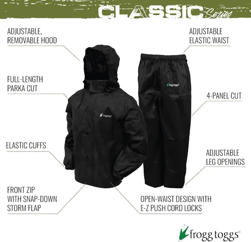 Vista 2 de FROGG TOGGS - Traje para la lluvia clásico y transpirable para hombre para todo