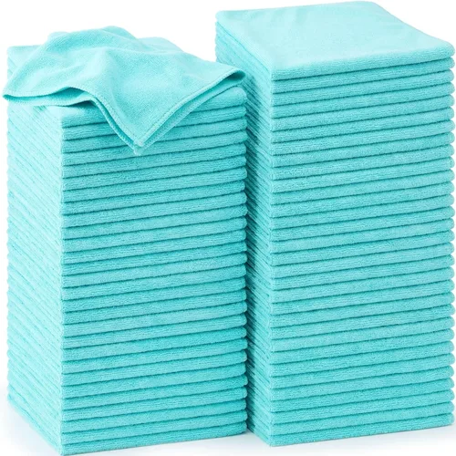 Vista 7 de Nuenen 60 paños de limpieza de microfibra para automóviles de 16 x 16 pulgadas, ultra absorbentes, suministros de limpieza reutilizables, 6