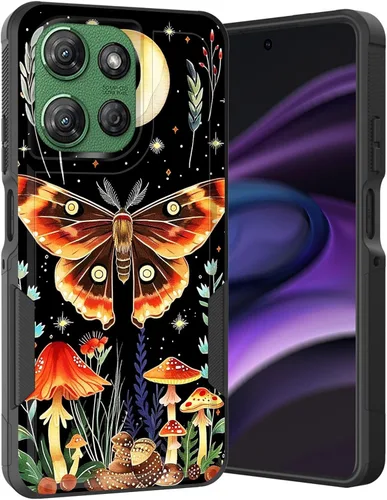 Vista 31 de para Moto G Play 4G 2024, funda de dos capas híbrida resistente y a prueba de golpes, PC duro + silicona suave protectora para Motorola Moto G Play