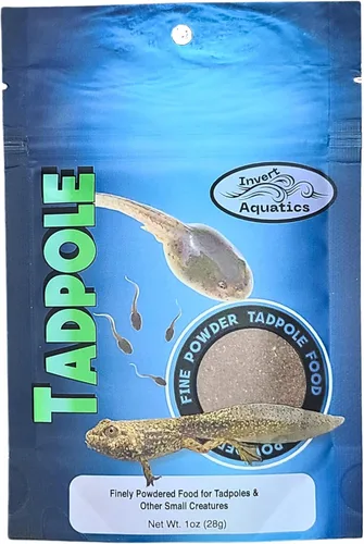 Comida de renacuajo - Alimentos en polvo fino para renacuajos, fritos y cultivos vivos (1 oz (28 g)