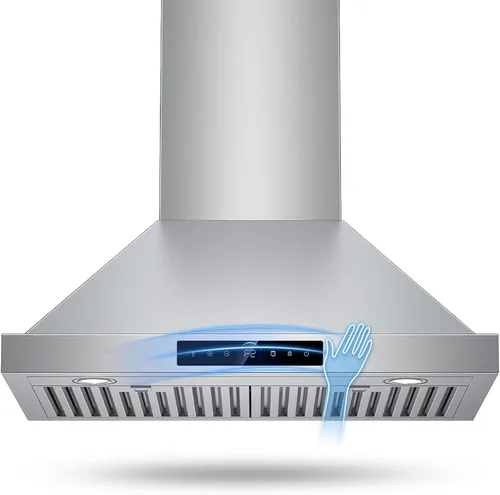 Vista 28 de Campana Extractora Bajo Gabinete de 30 Pulgadas 1200CFM, Campana de Cocina de 4 Velocidades con Control Táctil y Detección de Gestos, Campanas