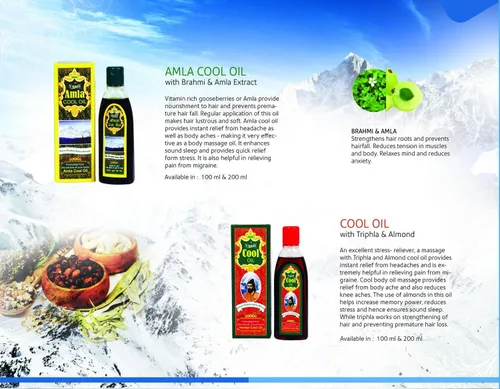 Vista 3 de Mezcla de Brahmi Amla Triphala y aceite de almendra herbal para tratamiento del cabello, mantiene el cabello fresco (ayuda a su crecimiento), alivia