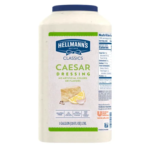 Vista 9 de Hellmann's Classics Caesar - Botellas de ensalada para aderezo de ensalada sin gluten, sin sabores artificiales, colores o jarabe de maíz con alto