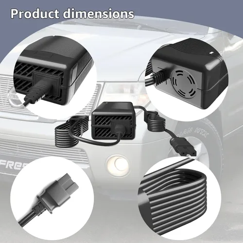 Vista 6 de N557514 Charger Compatible with DeWalt DCC020IB, AC Power Adapter Supply Cord for DeWalt 20V Max Tire Inflator Air Compressor