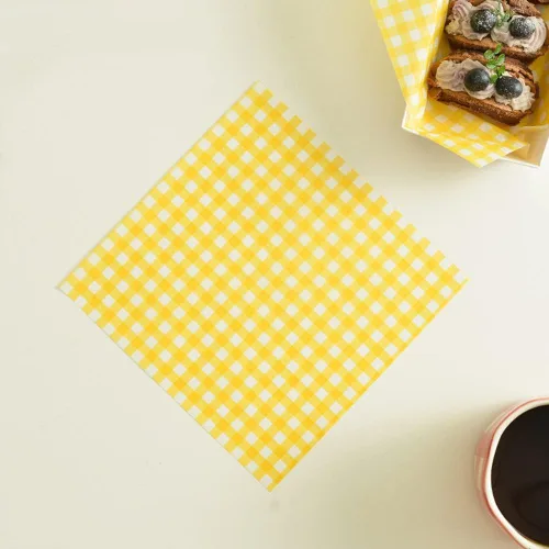 Vista 9 de 100 hojas de papel encerado para alimentos, forros para cestas, hojas de papel de picnic para alimentos, hojas de papel de picnic a prueba de grasa