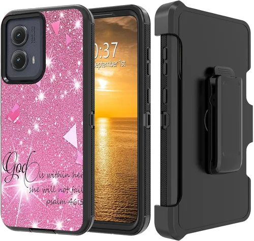 Vista 87 de Funda para Moto G Stylus 5G 2023 con funda de clip para cinturón y soporte, resistente de doble capa, resistente a prueba de golpes, para Motorola