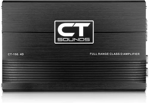 Vista 2 de CT Sounds CT-150.4D Amplificador de audio para automóvil de 4 canales clase D de rango completo, 1000 vatios RMS