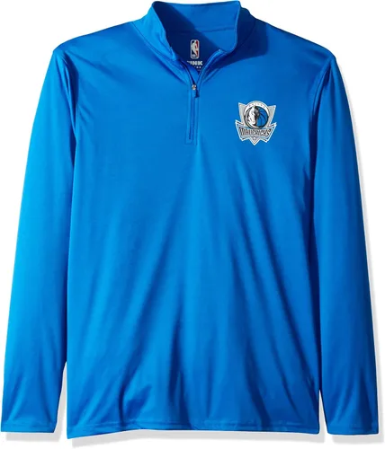 Vista 45 de Ultra Game Camiseta oficial de manga larga con cremallera de un cuarto para hombre