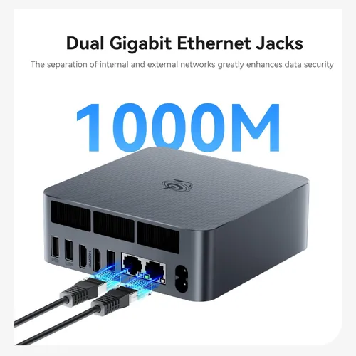 Vista 7 de Beelink Mini PC EQi12 AI, Intel Core i5 1235U (hasta 4.4 GHz) 10C/12T, mini computadora de escritorio 16 GB DDR4 RAM 500 GB NVMe SSD, Micro PC 4K a