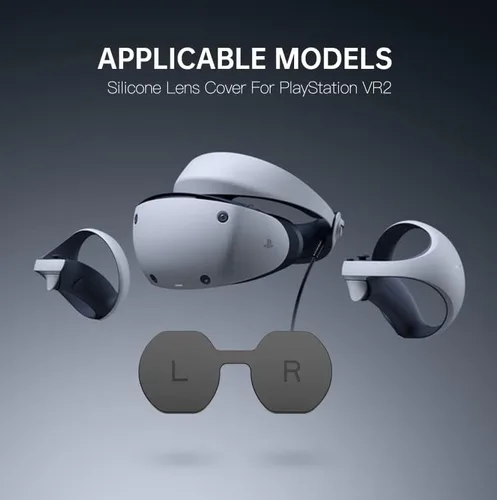 Vista 5 de TATAVR Lens Protector Cover Dust Proof for PS VR2 Lens, Silicone Anti-Dust Lens Protective Shell Cover Accessories Compatible with Playstation VR2