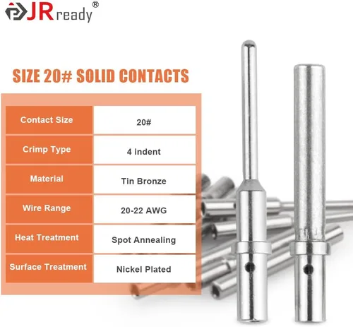 Vista 4 de Kit de conectores JRready ST6332-01 Deutsch DTM, conector de 2, 3, 4, 6, 8 y 12 pines, tamaño 20 contacto sólido 20-22AWG, tapones de sello
