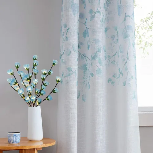 Vista 6 de Paquete de 2 luces LED de hada de rosas iluminadas, florero de rama, florero decorativo de rosas artificiales, funciona con pilas, 30 pulgadas