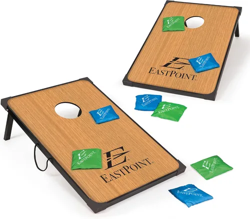 EastPoint Sports - Set de juego cornhole de lanzamiento de bolsas, fabricado con MDF, 2 pies de ancho x 3 pies de largo, incluye cómodas asas de