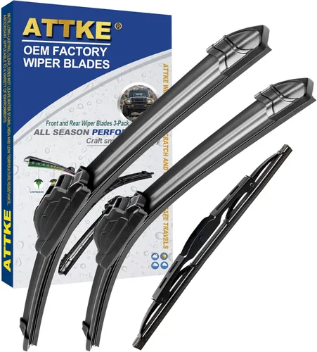 Vista 14 de ATTKE Limpiaparabrisas trasero, limpiaparabrisas trasero de 10 pulgadas para Jeep Compass 2007-2017 Jeep Patriot 2007-2017, estilo original OE