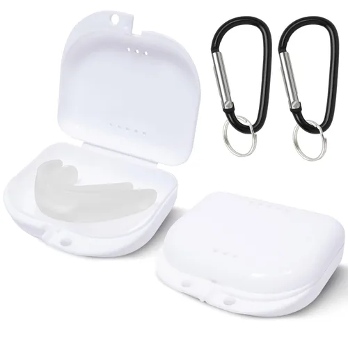 Vista 8 de Estuche retenedor – Paquete de 2 – Funda protectora bucal inodoro – Funda protectora ventilada, duradera e higiénica para llevar y proteger aparatos