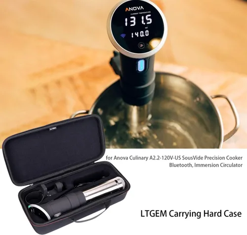 Vista 7 de LTGEM - Funda compatible con cocina de precisión Anova Culinary Sous Vide 3.0/2.0/Nano 2.0, color negro (solo funda)