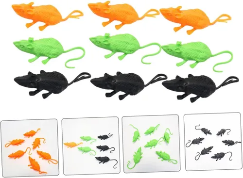 Vista 9 de SUPVOX 18pcs Realistic Mouse Decorations for Halloween Party Lifelike Soft Mice Props for Pranks and Spooky Home Decor
